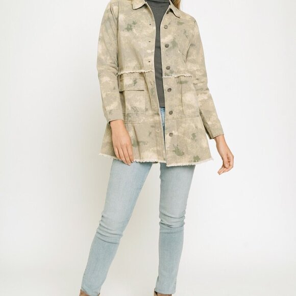 MYSTREE TIERED LONG TRUCKER JACKET - Picture 6 of 10